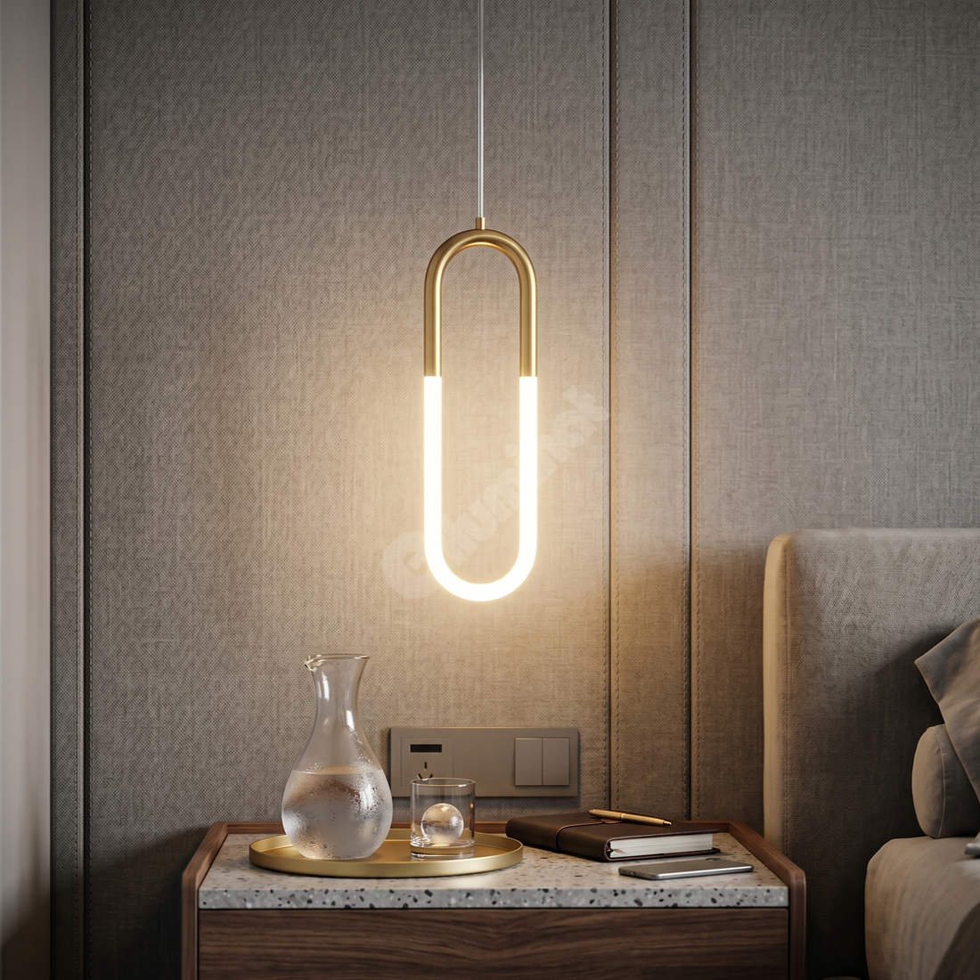 LED Пендел Mono HALO Gold 4500K Еквивалент 100W