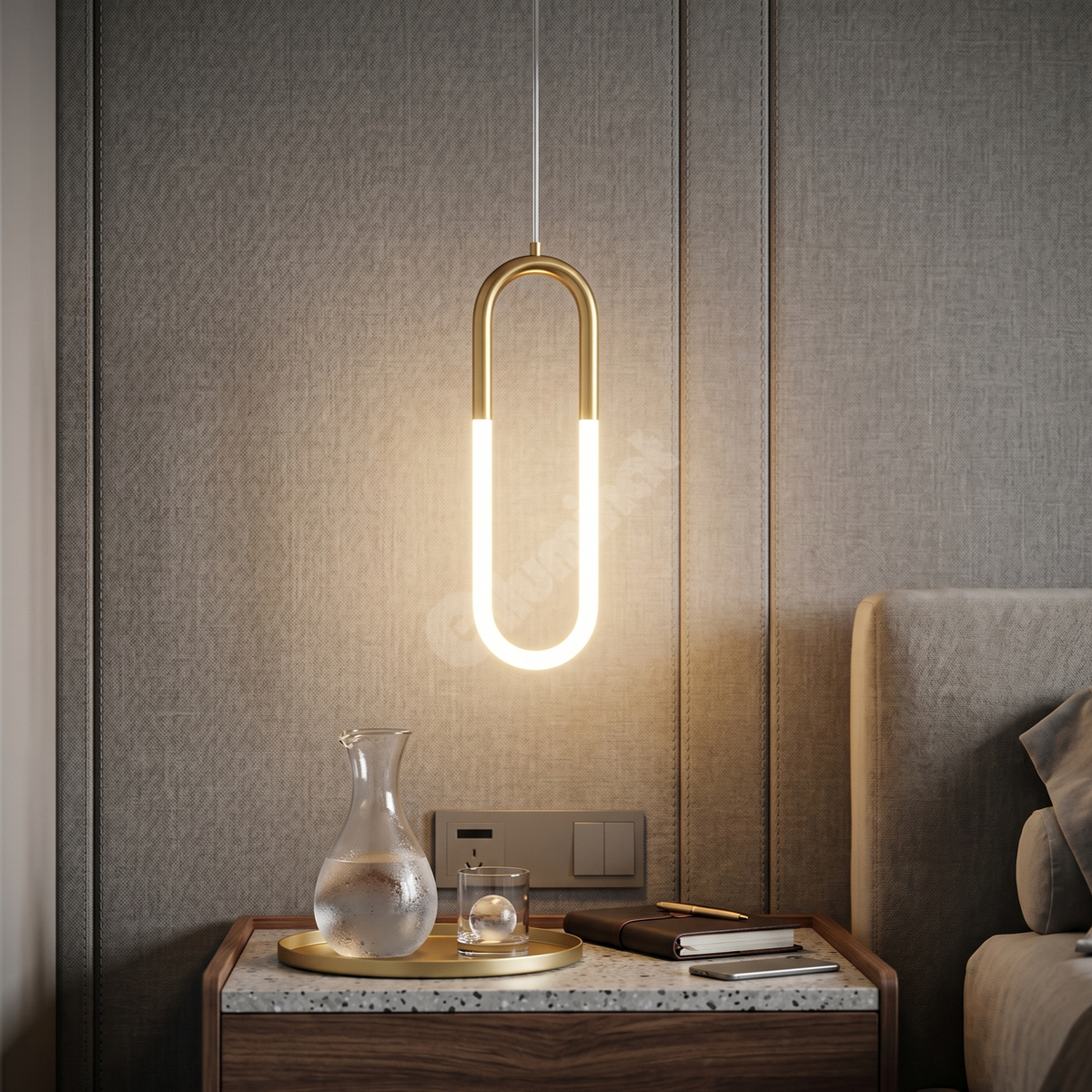 LED Пендел Mono HALO Gold 4500K Еквивалент 100W