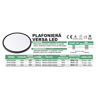 Plafoniera LED Baie 40W 50cm IP40 3 Lumini Echivalent 320W 3 FUNCTII / 40W led ceiling light