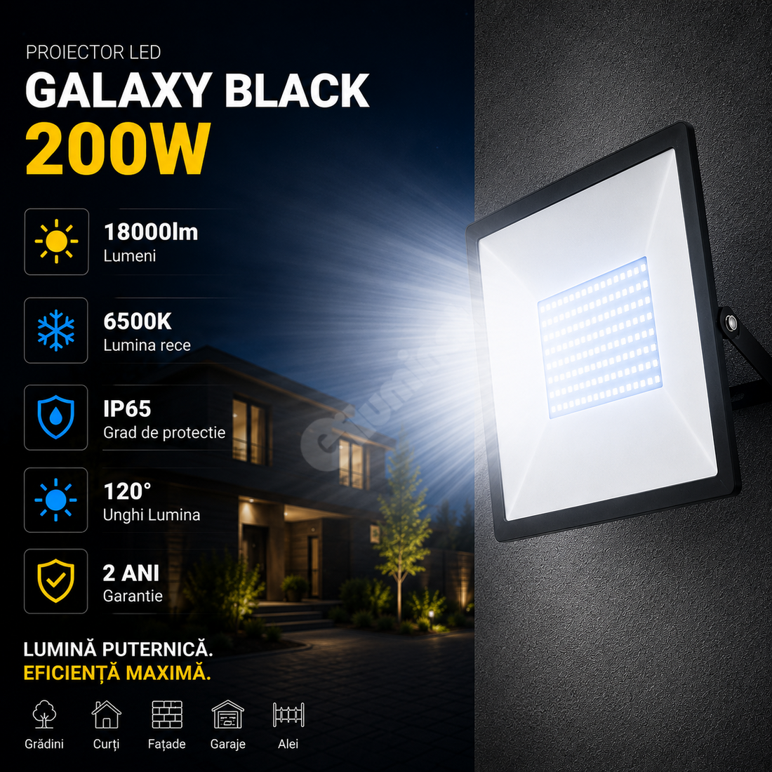LED прожектор 200W Galaxy SMD