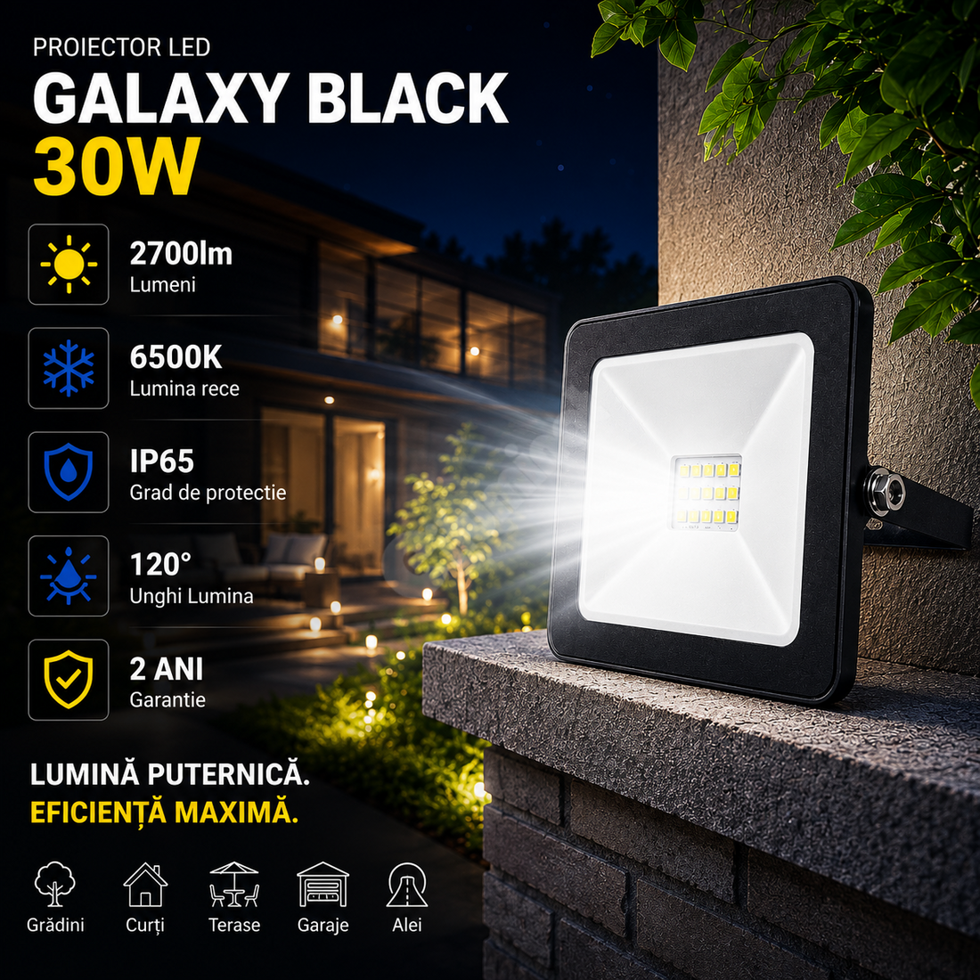 LED прожектор 30W Galaxy SMD