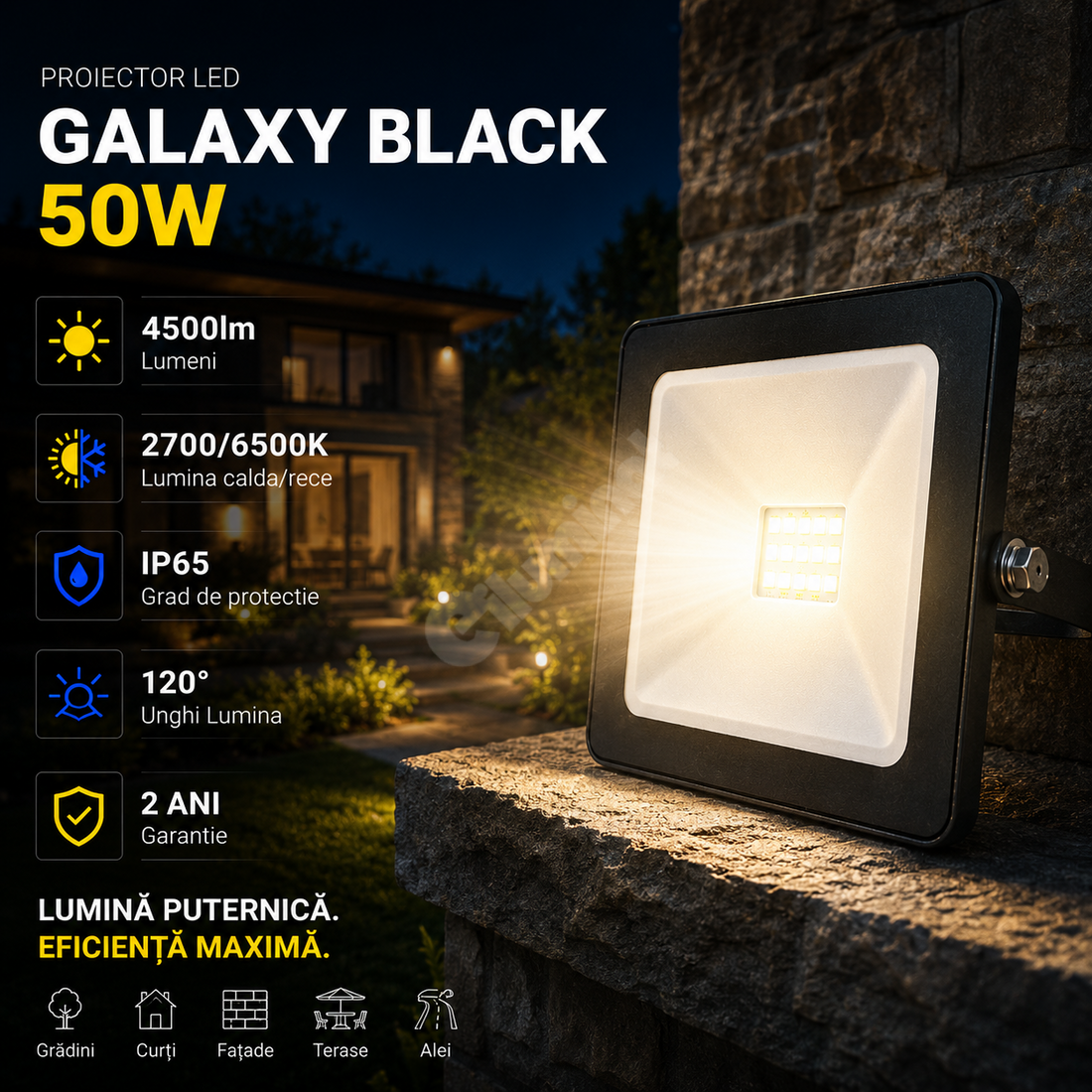 LED прожектор 50W Galaxy SMD
