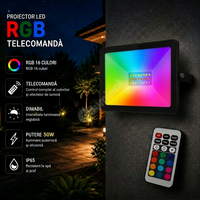LED прожектор 50W ултратънък RGB SPN