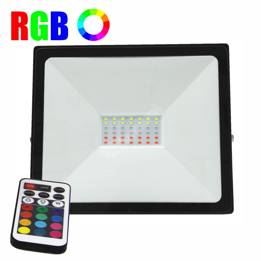 LED прожектор 50W ултратънък RGB SPN