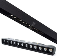 Spot Led 12W 22Cm Magnetic Liniar Smart Cct Negru Telecomanda Track Light