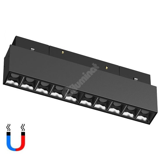 Spot Led 12W Magnetic Negru Liniar Track Light
