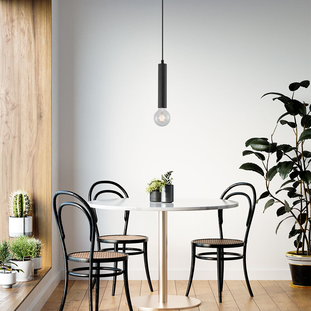 Пендел Nordic цилиндричен Exquisite Black 1xE27