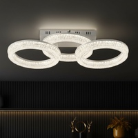 Осветително тяло LED MATEO 3 Circle White еквивалент 600W с дистанционно