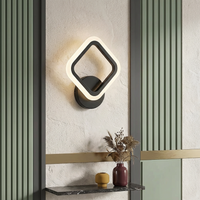 LED аплик Diamond Simple Black еквивалент 100W
