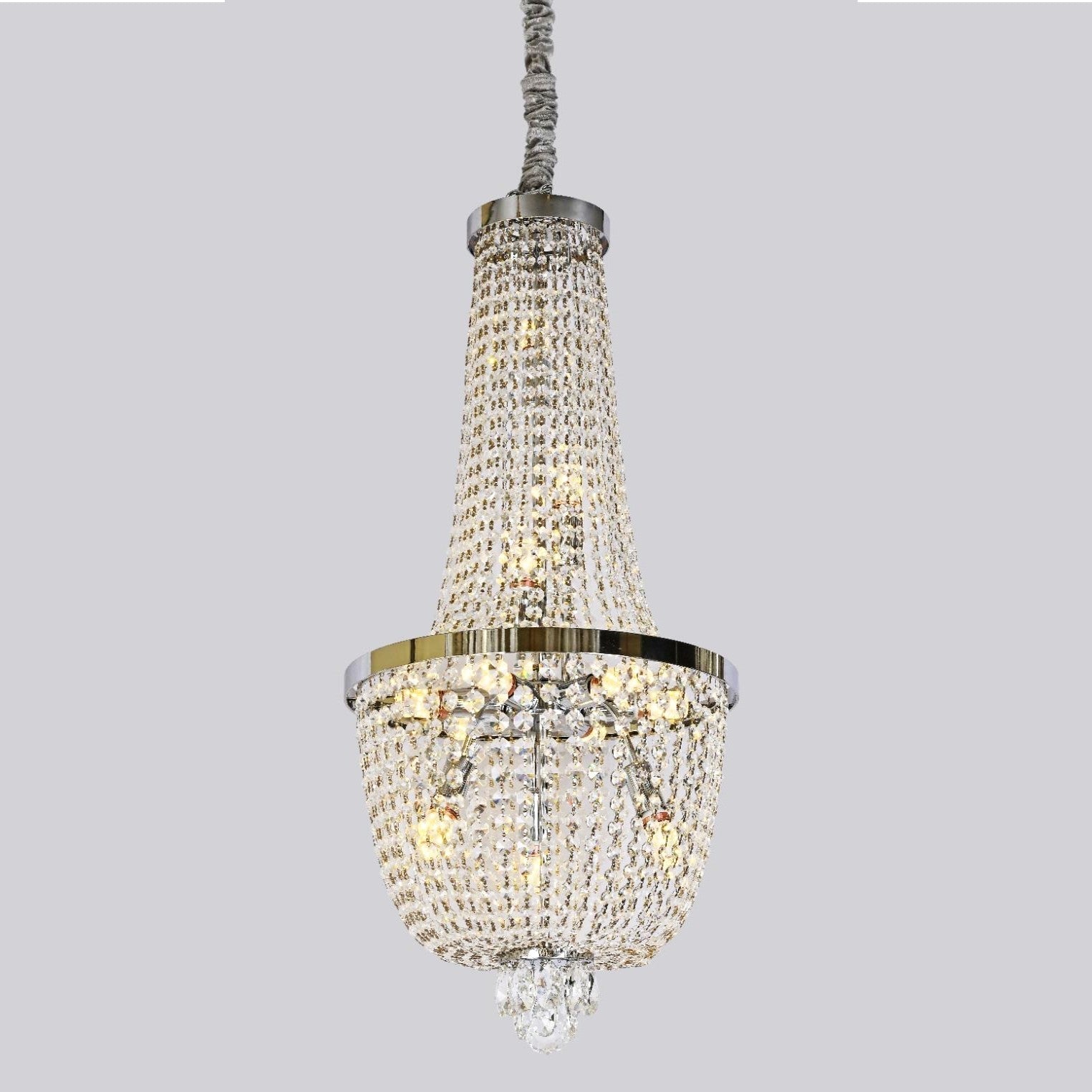 Полилей кристал LUXURY Chrome 90cm -P82404
