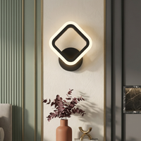 LED аплик Diamond Simple Black еквивалент 100W