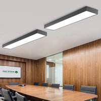 LED панел 72W 117.5 x 28cm черен, за повърхностен монтаж/окачен, еквивалент 400W