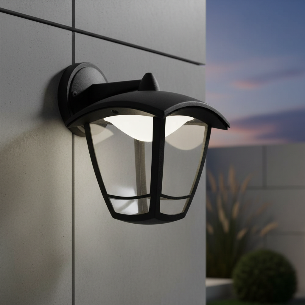 Външен LED аплик тип фенер MEPHISTO2, черен, 23,2 cm