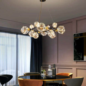 LED осветително тяло Abajur Black Sparkle еквивалент 300W G4066-12