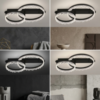 LED осветително тяло 2 CIRCLE VALS Еквивалент 300W С дистанционно