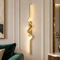 LED стенен аплик BEZY Златист 80 cm