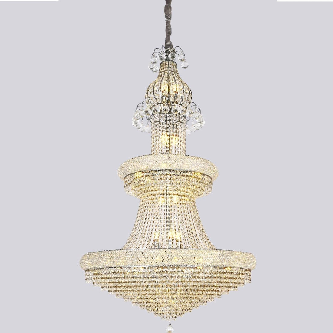 Полилей кристал LUXURY Chrome 158cm -P82403