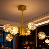 LED осветително тяло висящо Arlio Gold еквивалент 130W