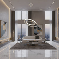 LED осветително тяло ZENO White, висящо, еквивалент 250W, с дистанционно