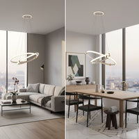 LED осветително тяло ZENO White, висящо, еквивалент 250W, с дистанционно