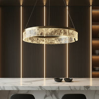 LED осветително тяло тип пендел OMNI Gold, еквивалент 250W, с дистанционно