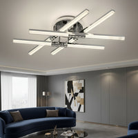 Осветително тяло LED 4 Lines ROEN Silver Еквивалент 400W Дистанционно управление