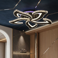 LED осветително тяло Camelia Cristal RGB Black Еквивалент 600W с дистанционно