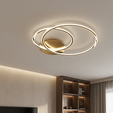 LED осветително тяло 2 GOLD CIRCLE Еквивалент 600W Дистанционно