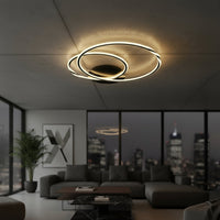LED осветително тяло 2 BLACK CIRCLE Еквивалент 600W Дистанционно управление
