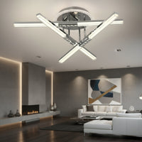 Осветително тяло LED 3 Lines ROEN Silver еквивалент 300W дистанционно