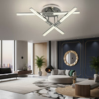 Осветително тяло LED 3 Lines ROEN Silver еквивалент 300W дистанционно