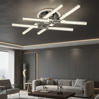Осветително тяло LED 4 Lines ROEN Silver Еквивалент 400W Дистанционно управление