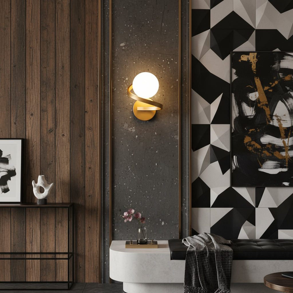 Аплик Абажур LINO 1xE27 Gold