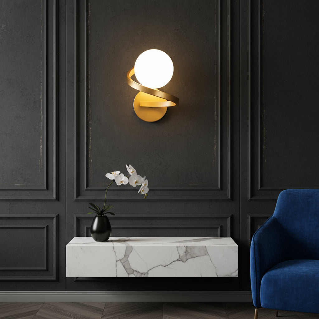 Аплик Абажур LINO 1xE27 Gold