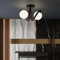 Осветително тяло абажур LINO 2xE27 Black