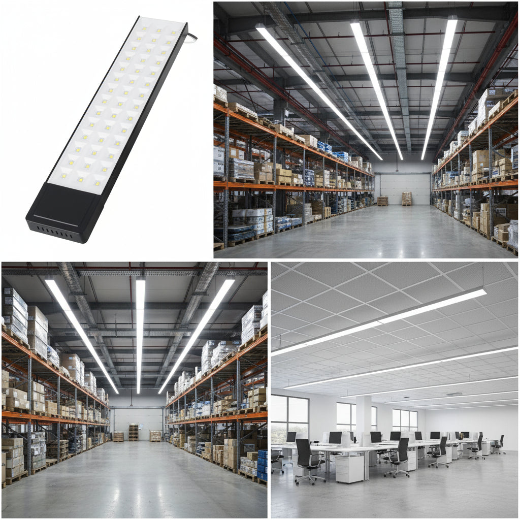 Линеен LED осветителен корпус KENI 120cm черен 72W