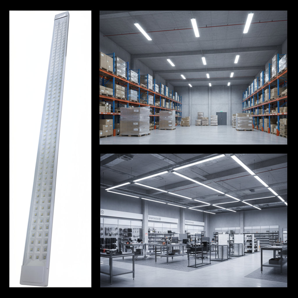 Линеен LED осветителен корпус Бял KENI 120cm Еквивалент 700W
