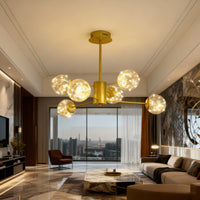 LED осветително тяло висящо Arlio Gold еквивалент 130W