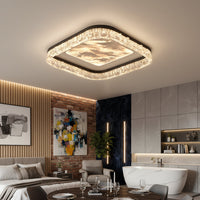 LED осветително тяло SQUARE SAARI Black Еквивалент 500W Дистанционно управление
