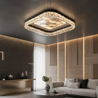 LED осветително тяло SQUARE SAARI Black Еквивалент 500W Дистанционно управление