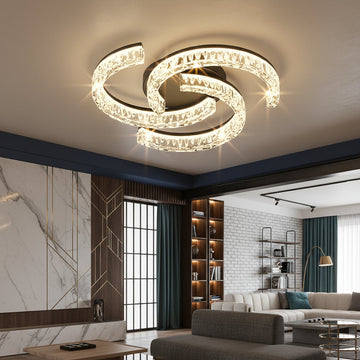 Осветително тяло LED SAARI Black еквивалент 250W с дистанционно