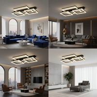 LED осветително тяло Three Square SAARI Black еквивалент 500W с дистанционно