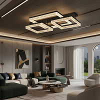 LED осветително тяло Three Square SAARI Black еквивалент 500W с дистанционно