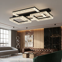 LED осветително тяло Three Square SAARI Black еквивалент 500W с дистанционно