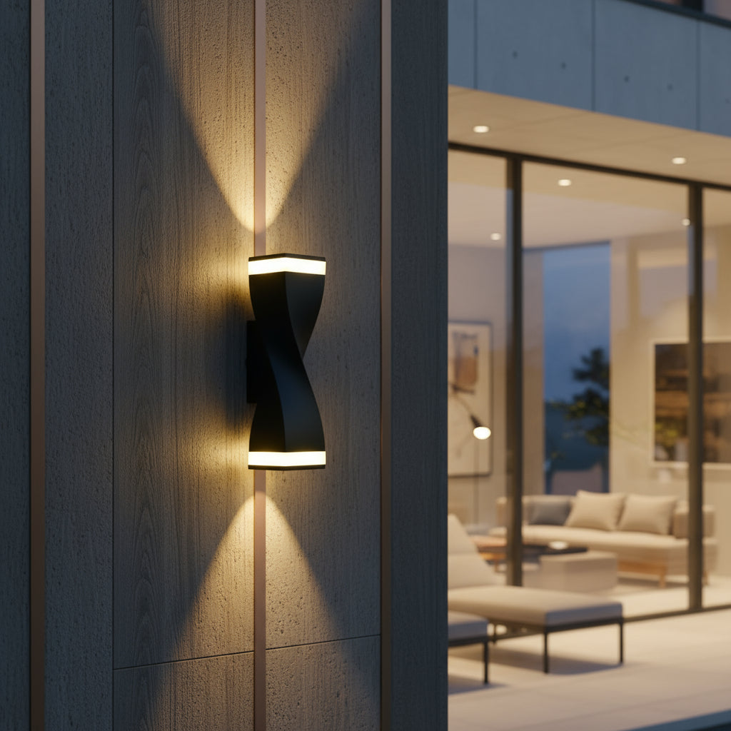 LED аплик за външен монтаж OREL Black IP65