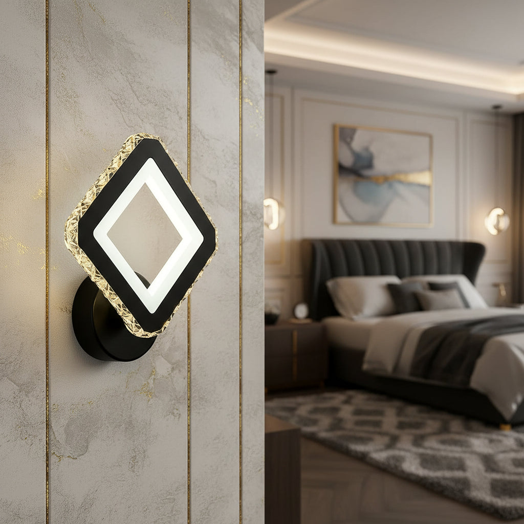 LED аплик 26W DIAMOND Cristal Black