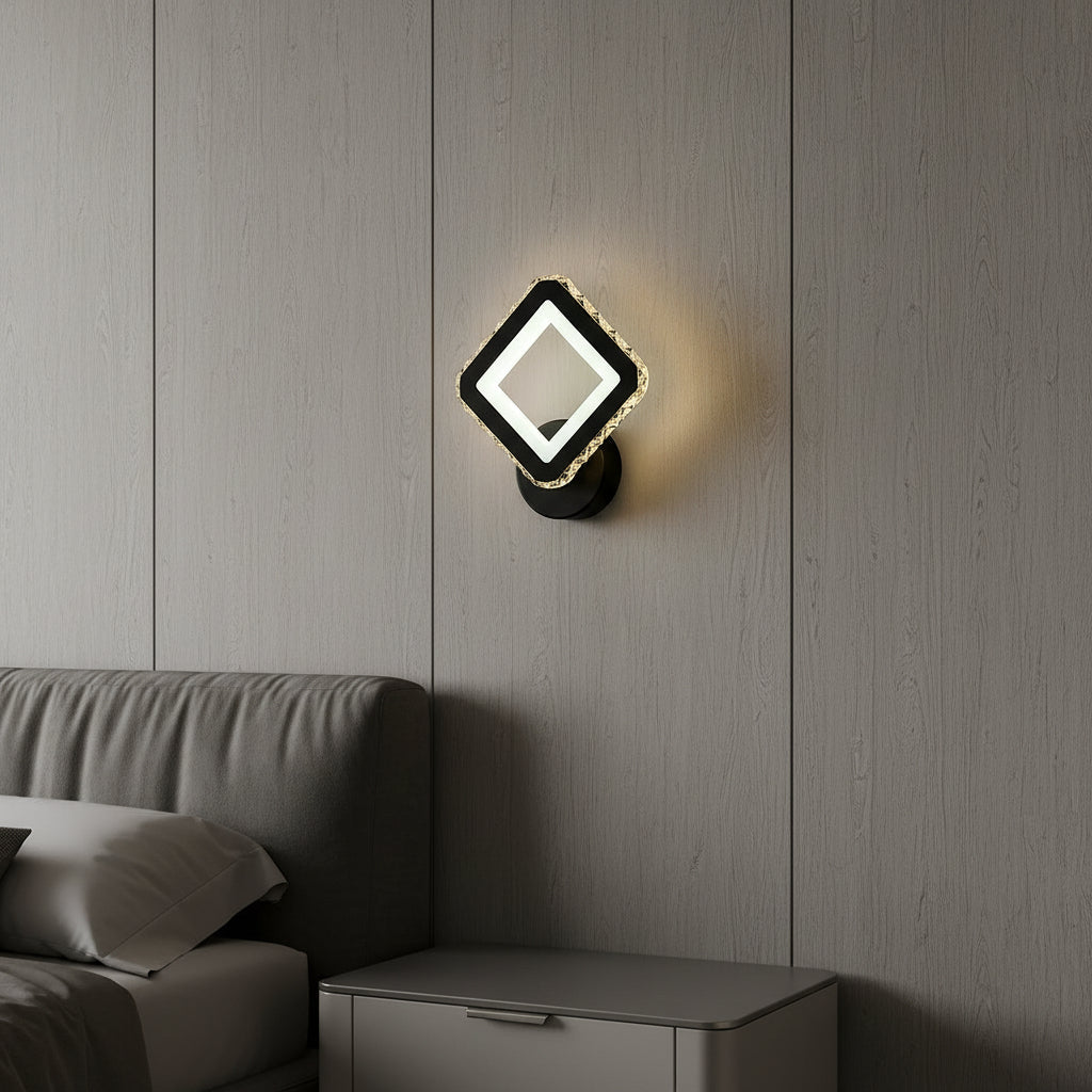 LED аплик 26W DIAMOND Cristal Black