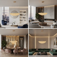LED осветително тяло тип пендел ENZO NEST Golden Sponge