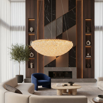 LED осветително тяло тип пендел ENZO NEST Golden Sponge