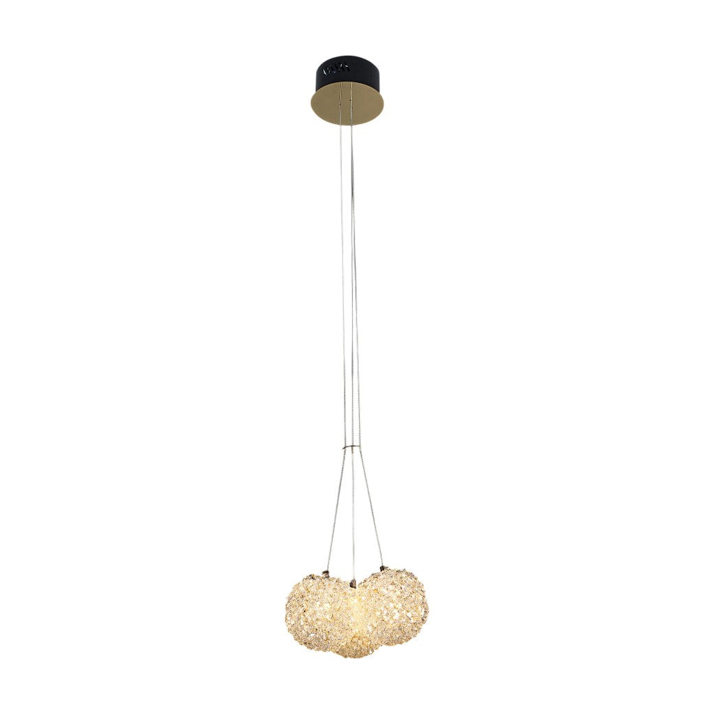 Пендел LED Cristal Sponge ENZO 3 Gold